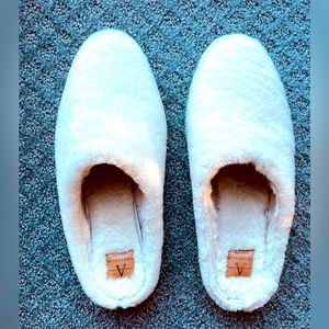 Aquatalia Shearing Mule Slippers